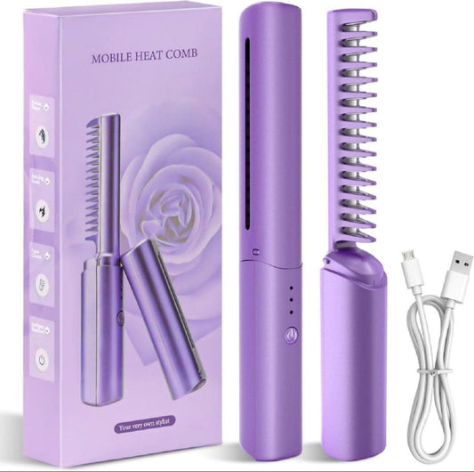 SmoothGlam Hair Straightener Comb - Instant Sleek & Shine