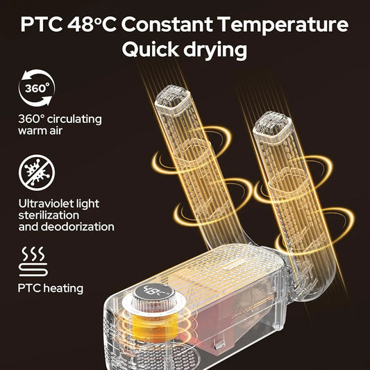 Electric Shoe Dryer & Deodorizer — UV Sterilization, PTC Heating