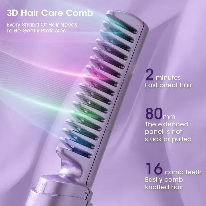SmoothGlam Hair Straightener Comb - Instant Sleek & Shine