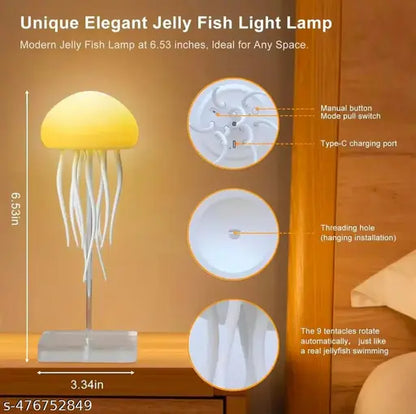 Ocean Glow Jellyfish Lamp - RGB Rechargeable Night Light