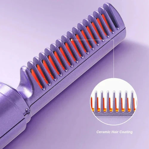 SmoothGlam Hair Straightener Comb - Instant Sleek & Shine