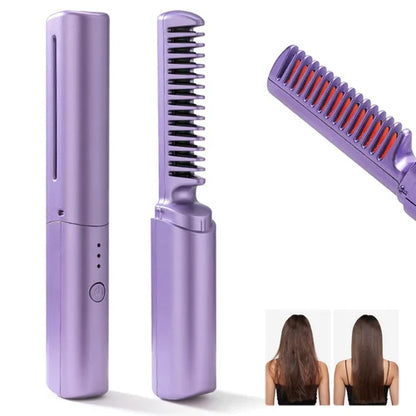 SmoothGlam Hair Straightener Comb - Instant Sleek & Shine