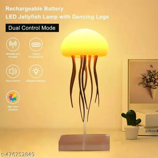 Ocean Glow Jellyfish Lamp - RGB Rechargeable Night Light